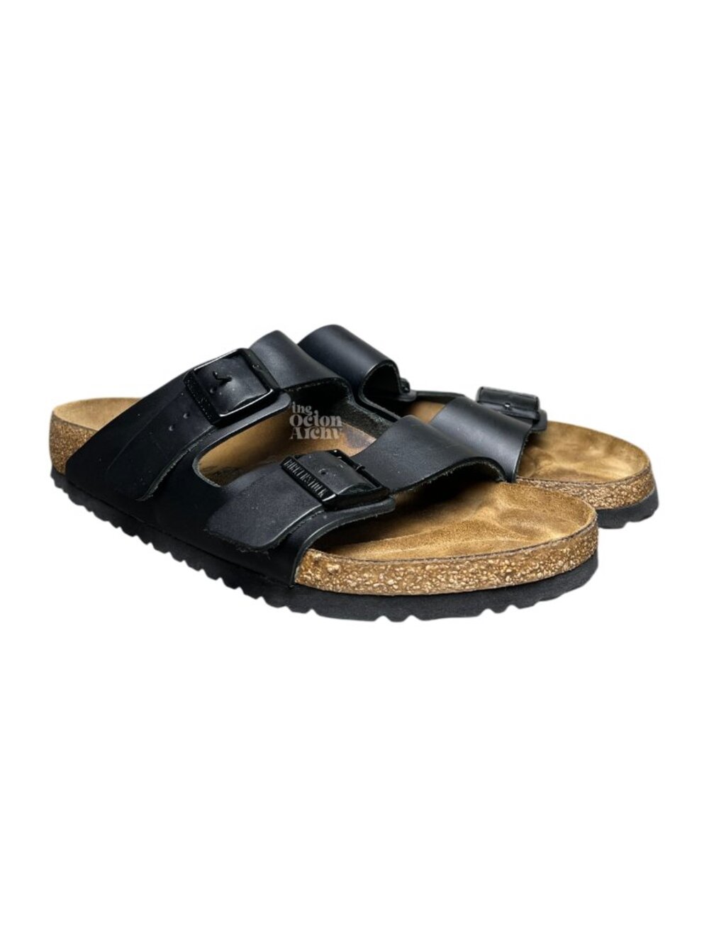 Size 11 Birkenstock Arizona Birko-Flor 'Black' 0051793 Pre-Owned